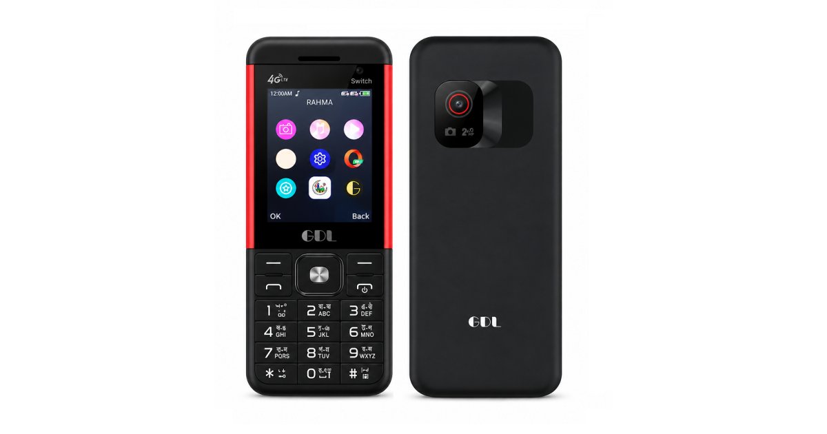 GDL Switch 4G Smart Button Phone Price in Bangladesh
